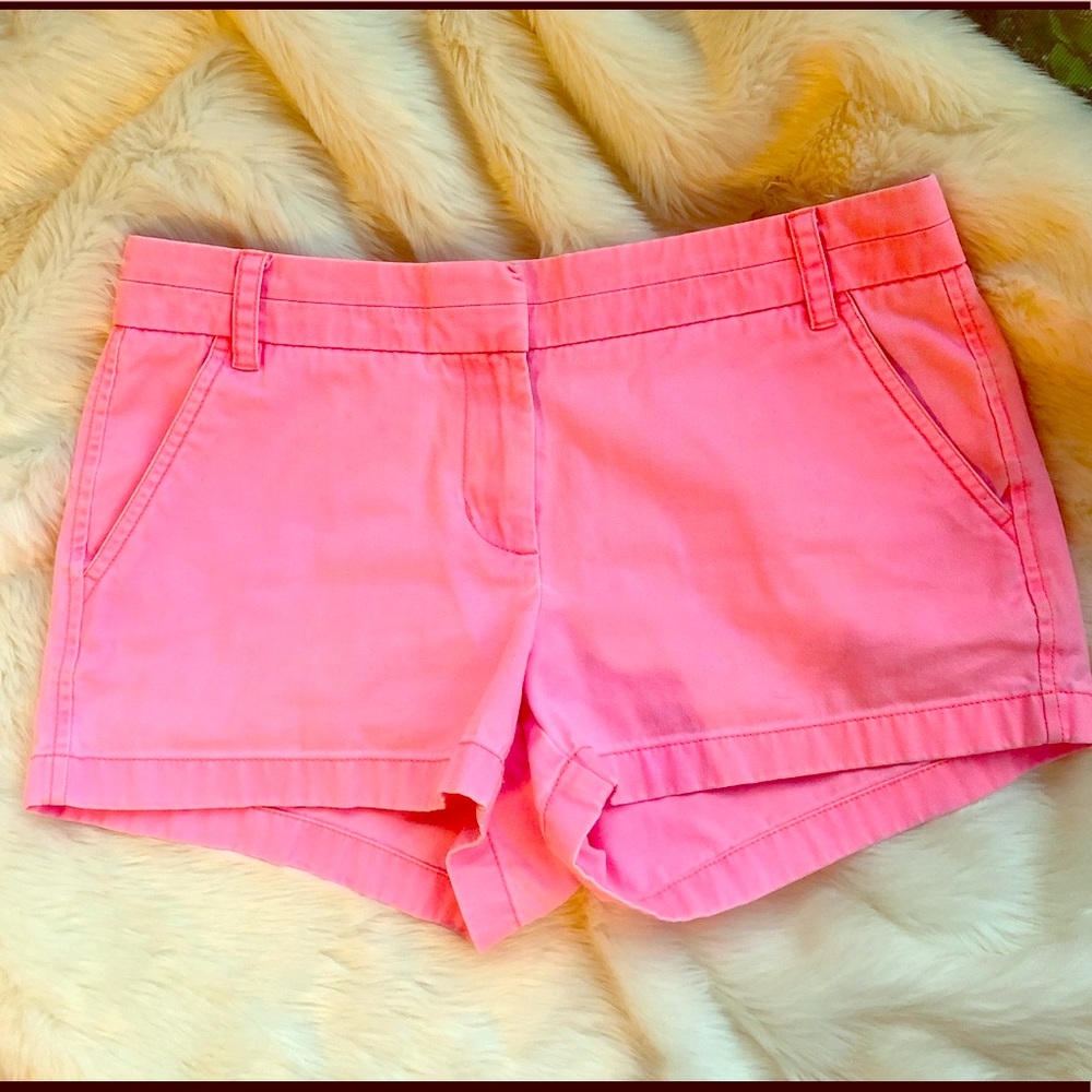 J. Crew Hot Pink Cotton Chino Shorts